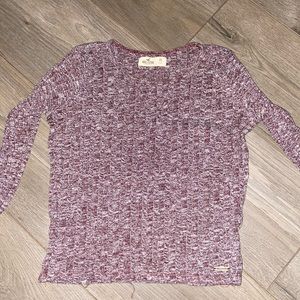 Hollister, long sleeve ribbed crop top
